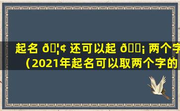 起名 🦢 还可以起 🐡 两个字（2021年起名可以取两个字的吗）